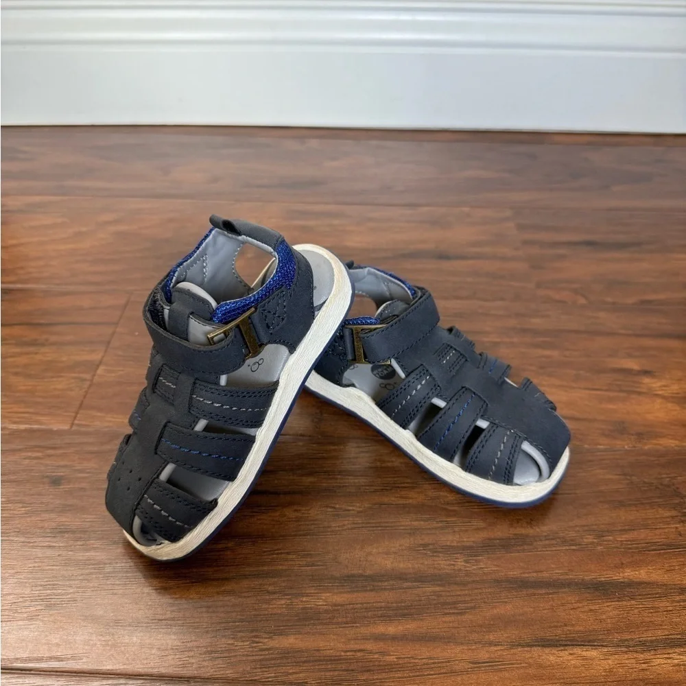 Stride Rite Paddy Navy Blue Sandals-Size 7M